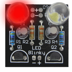 LED Blinky Assembled with 10mm Red LEDs