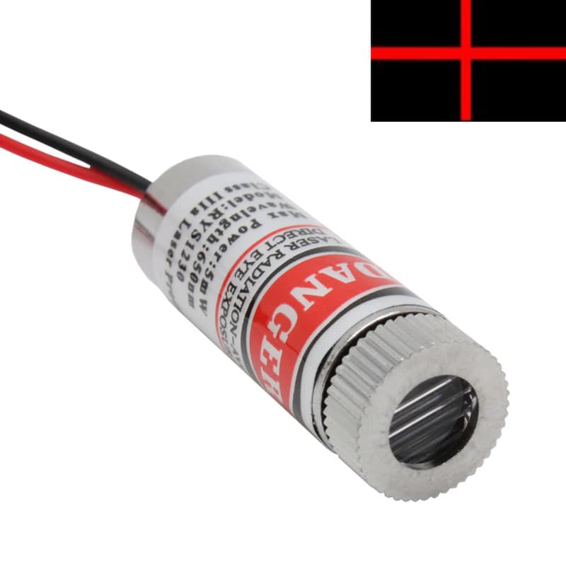 5mW 650nm Red Laser Diode Cross Module 2 Pack Red Cross