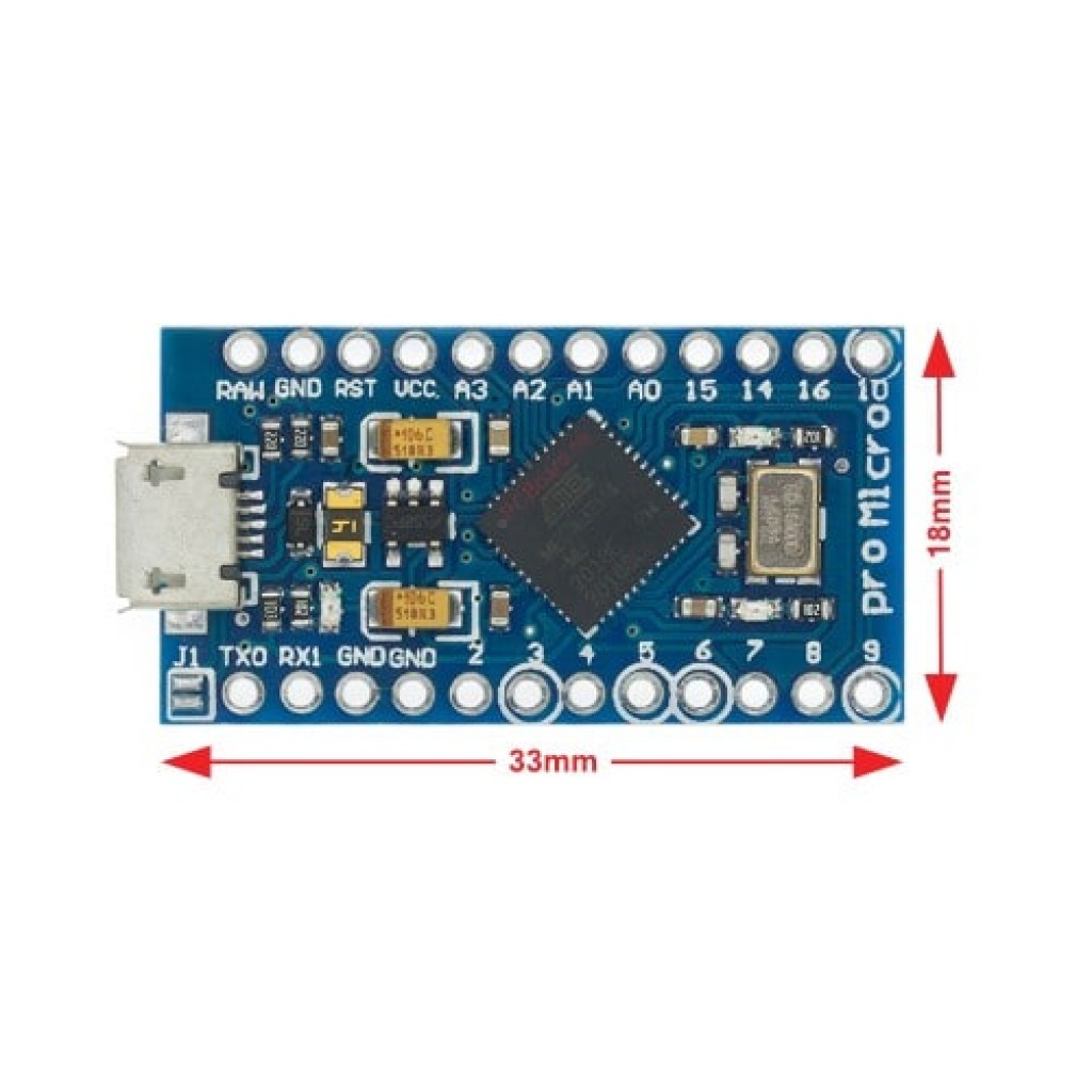 Arduino Pro Micro Compatible 16MHz or 8MHz