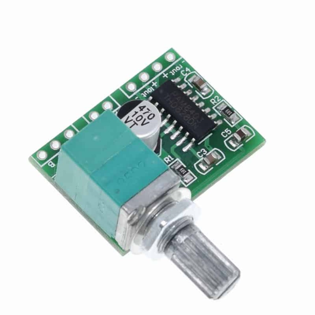 Stereo 3W Amplifier With Volume
