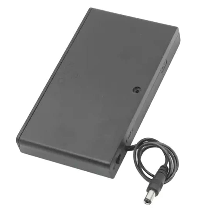 3v Open Case Dual Battery Holder Box for 2 D Battery 6 inch AWG24 Power Leads