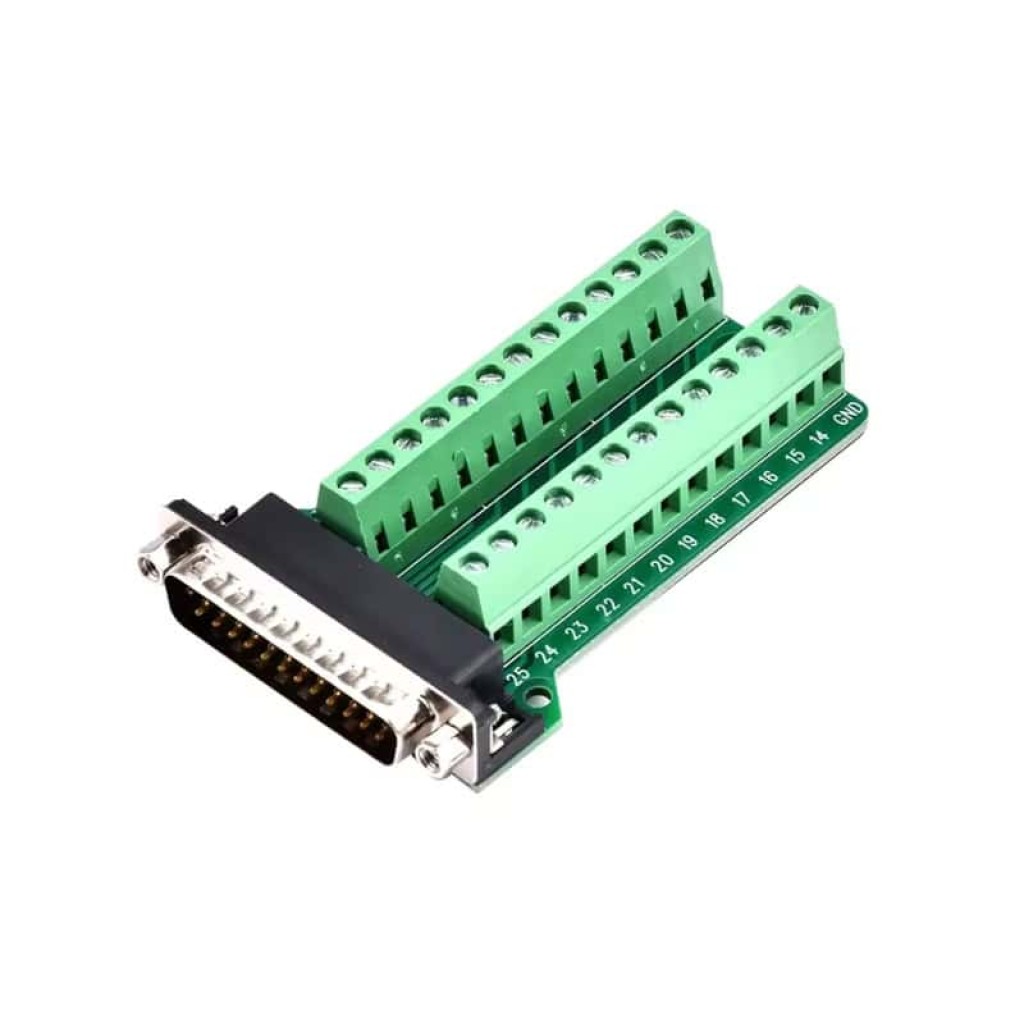 DB25 Male Breakout Board