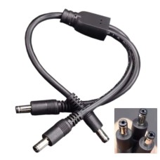5.5x2.1mm 1-to-2 Male Splitter 5.5x2.1mm 1-to-2 Male Splitter