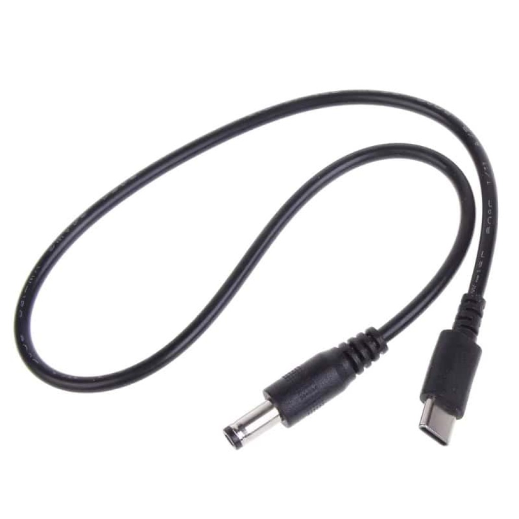 USB-C PD to DC 5.5x2.1mm Power Cable - 9V or 12V Output USB-C PD to DC 5.5x2.1mm power cable available in 9V and 12V versions