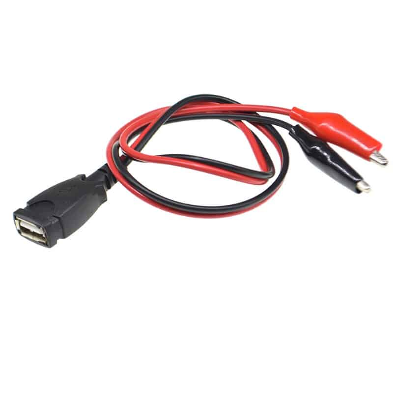 USB Female to Alligator Clips with 20inch Cable PCBoard.ca