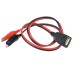 USB Female to Alligator Clips