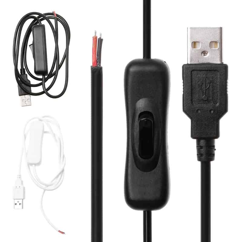 1M USB Type A Cable With Switch PCBoard.ca