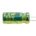 2.2uF 50v Electrolytic Capacitor