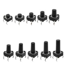 6mm Tactile Switch - 10 Piece