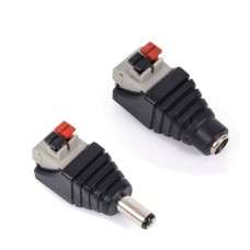 5.5x2.1mm DC Connector Push In Quick Connect