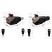 Solderless 5.5x2.1mm Male and Female DC Connector with Quick Connect Push-In Terminals Solderless 5.5x2.1mm Male and Female DC Connector with Quick Connect Push-In Terminals