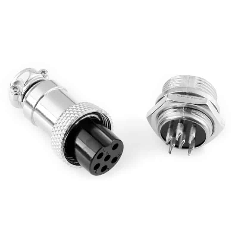 Aviation Plug Male&Female Wire Panel Metal Connector 16mm 2/3/4/5/6/8/9 Pin GX16 