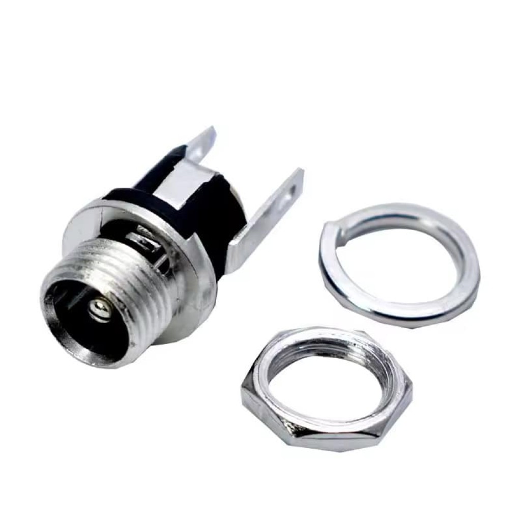 5.5x2.1mm Panel Mount DC Power Jack with Nut & Lock Washer 5.5x2.1mm Panel Mount DC Power Jack with Nut & Lock Washer