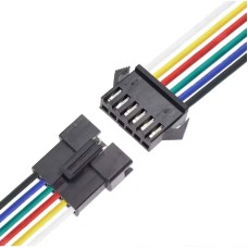 JST SM 6-Pin Connector Set with 30cm 22AWG Cable