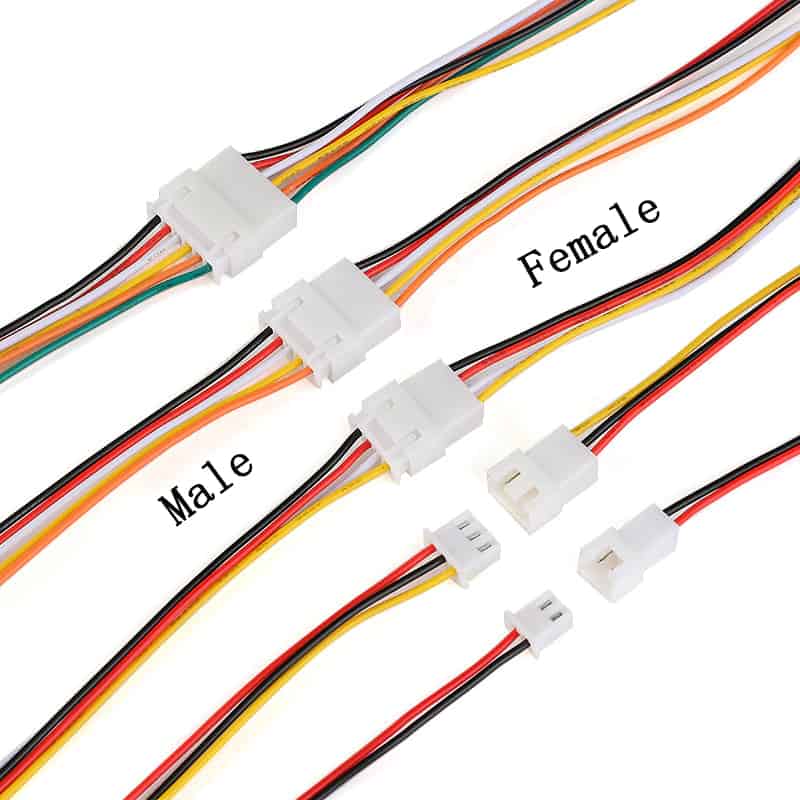 JST 6-pin connector cable 12 inch female 