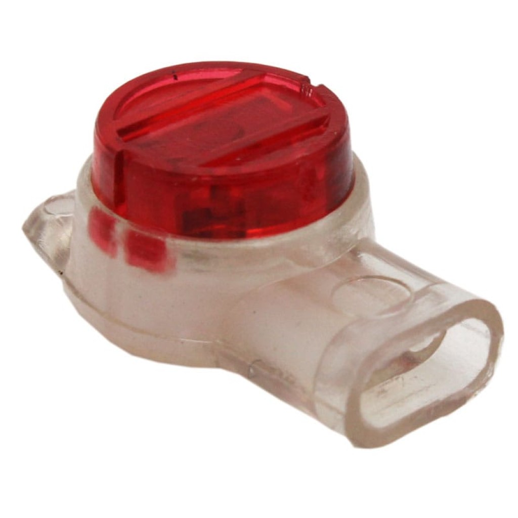 Red Button Telephone Butt Splice Connector | PCBoard.ca