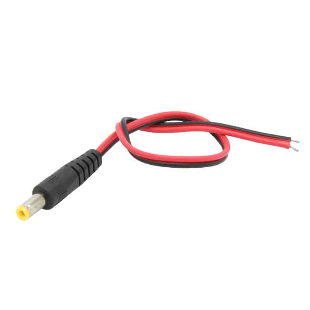 2.1mm Male Jack to 25cm Cable 2.1mm Male Jack to 25cm Cable