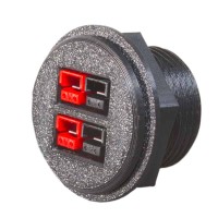 Powerpole Panel Mount 4-Port Power Connector Assembly