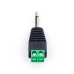 3.5mm Mono Male Antenna & Audio Adapter to 2-Pin Screw Terminal Block 3.5mm Mono Male Antenna Adapter to 2-Pin Screw Terminal Block for Internet Radios and SDR Receivers