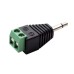 3.5mm Mono Male Antenna & Audio Adapter to 2-Pin Screw Terminal Block 3.5mm Mono Male Antenna Adapter to 2-Pin Screw Terminal Block for Internet Radios and SDR Receivers