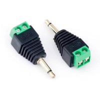 3.5mm Mono Male Antenna & Audio Adapter to 2-Pin Screw Terminal Block 3.5mm Mono Male Antenna & Audio Adapter to 2-Pin Screw Terminal Block