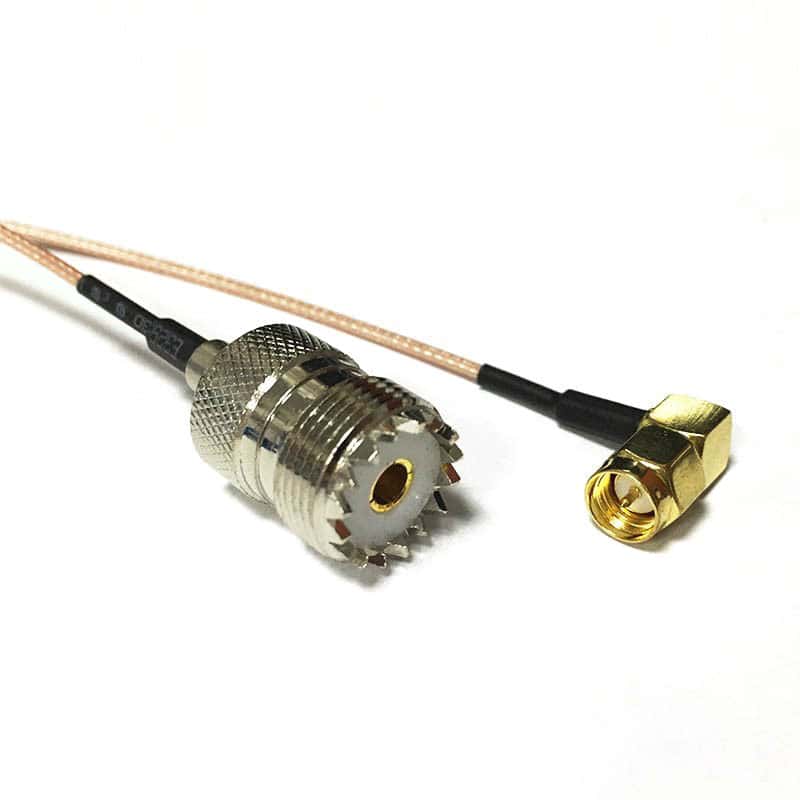 Cable 6inch BNC Male Right Angle to UHF So239 Female Rg316 Pigtail Jumper Cable for sale online 
