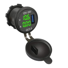 PanelSeries QC3.0 USB Charger with Voltmeter & Ammeter