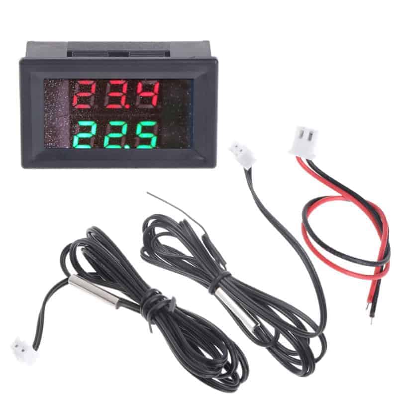 Dual Digital Temperature with Red and Green Displays