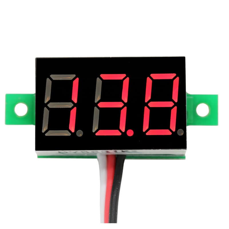 4-30V DC 0.36" Two Wire Conn Mini LED Panel Voltmeter Digital Voltage Meter 12V