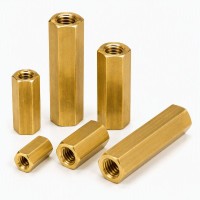 Brass Female-Female Threaded Spacer (Pack of 5)