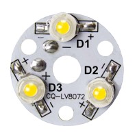 32mm 3-LED Aluminum Plate PCB