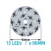 90mm 15-LED Aluminum Plate PCB 90mm 15-LED Aluminum Plate PCB