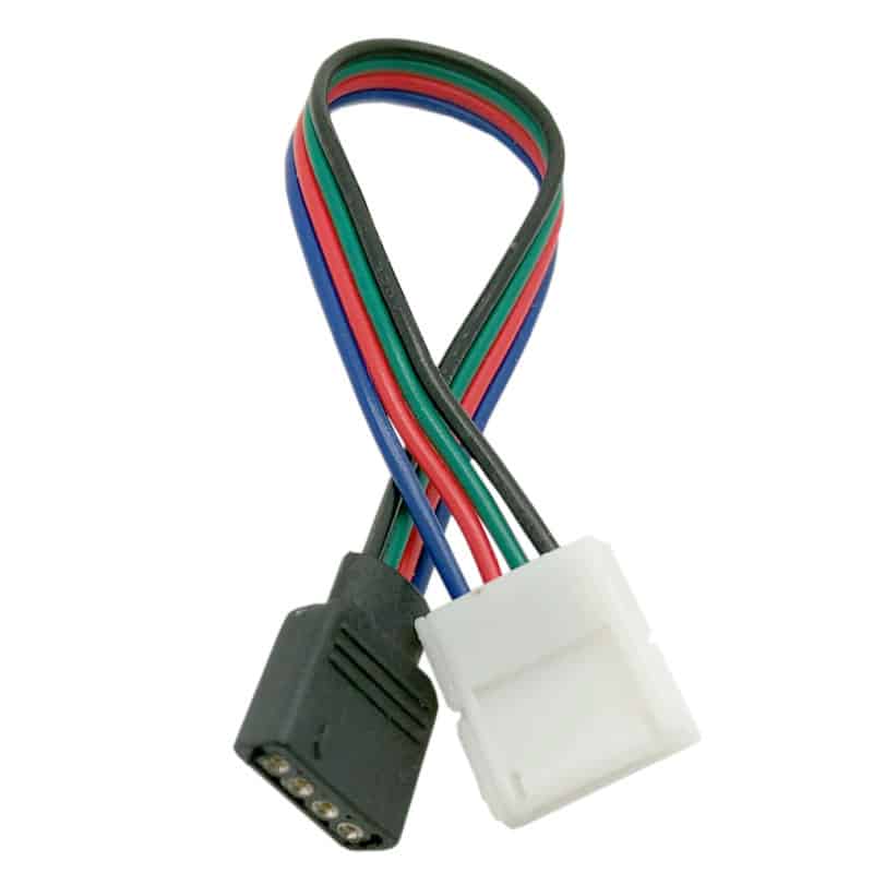 10mm RGB 5050 LED Ribbon To Female Pins