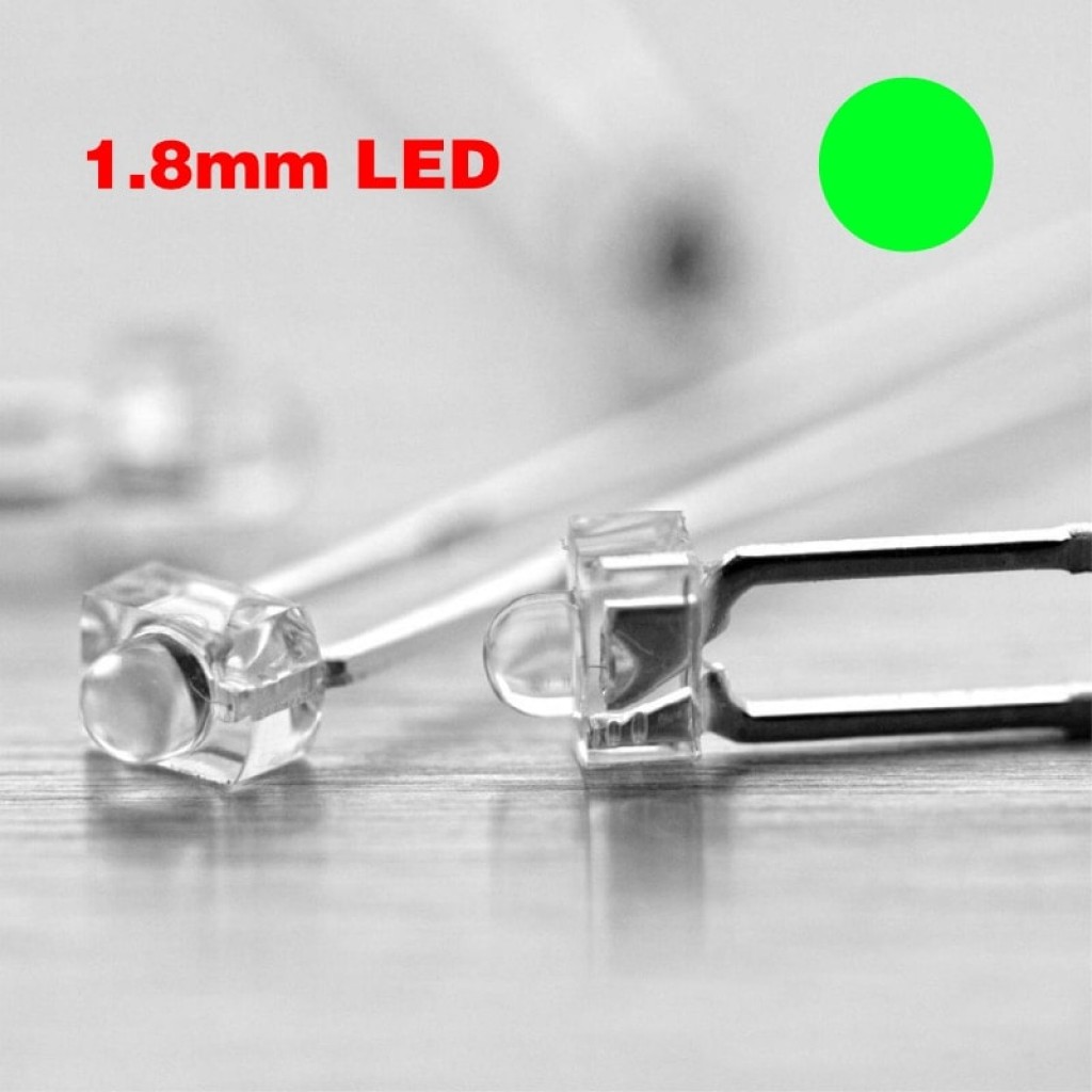 1.8mm Bright Green LED