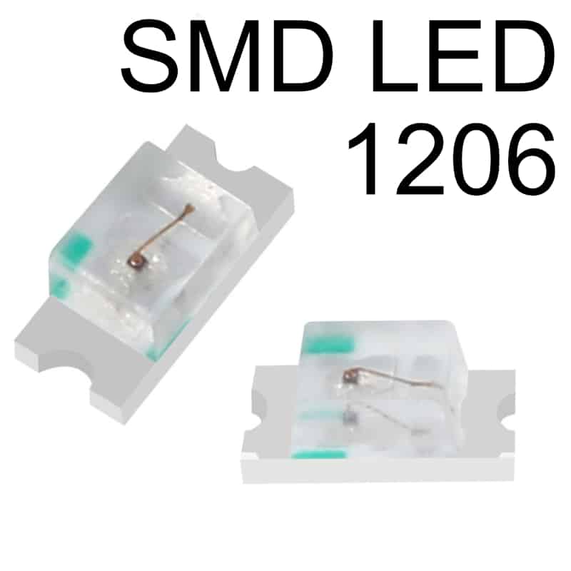 10 Stück SMD LED 1206 Rot C2881 