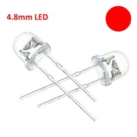 4.8mm Red Straw Hat LED