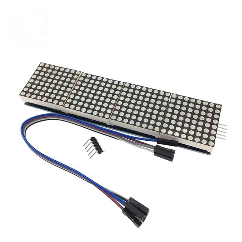 MAX7219 Dot Matrix Module Microcontroller 4 In One Display with 5P Line H5