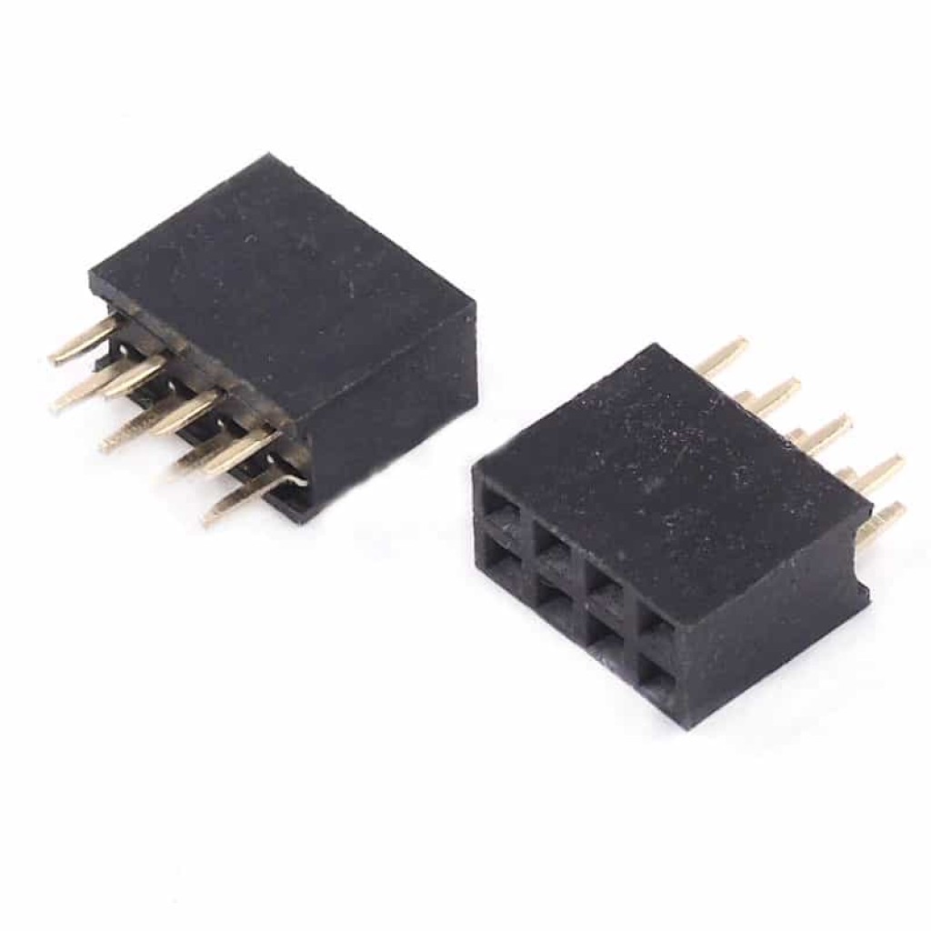Dual Row Female Header In 6 8 18 20 40 And 80 pin PCBoard ca