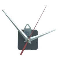 Silver with Red Clock Movement