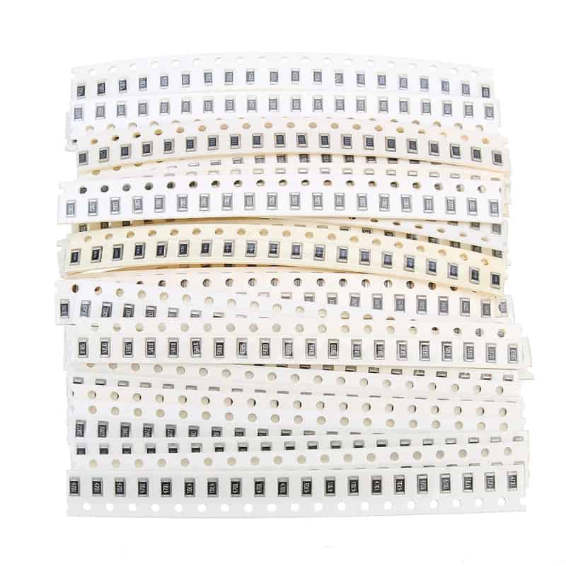 2,000 Piece 80 Values SMD 1206 Resistor Assortment PCBoard.ca