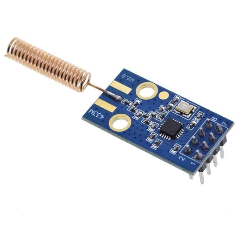 CC1101 433MHz Wireless Transceiver with Coil Antenna PCBoard.ca