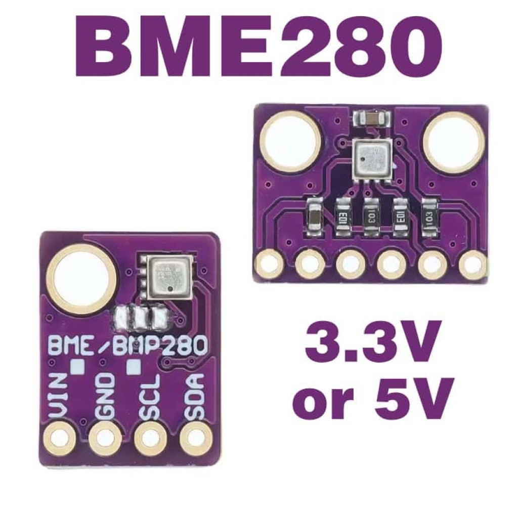 BME280 Temperature Humidity and Barometric Pressure Sensor Module BME280 Temperature Humidity Pressure Sensor Module 3.3V 5V