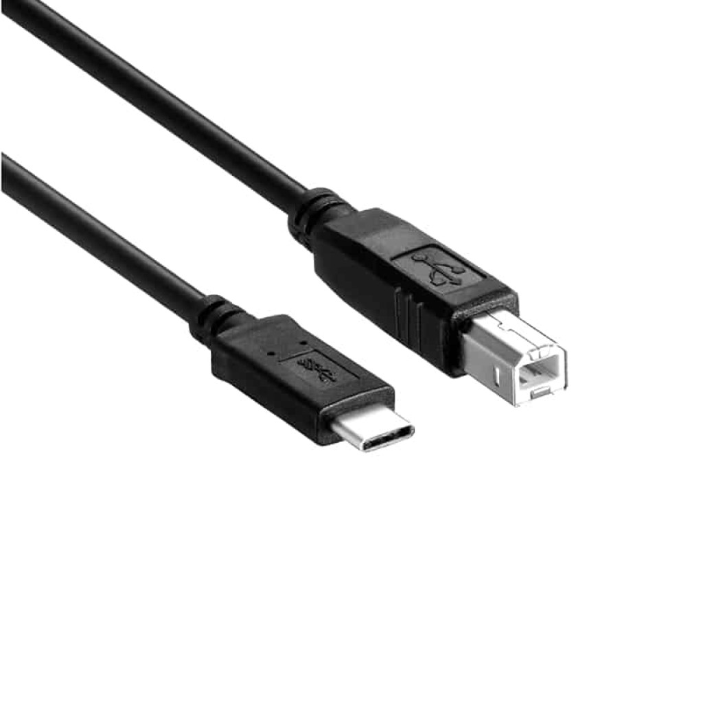 USB C Male to USB B Male 1m PCBoard.ca