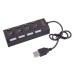 4 Port USB Hub with On/Off Switches