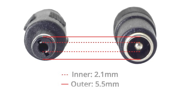 2.1mm Cable Connector Dimensions