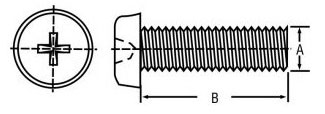 Nylon Machine Screw - Phillips Pan Head
