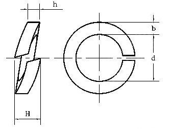 Split Spring Lock Washer M4 (Metric - Stainless) Specifications