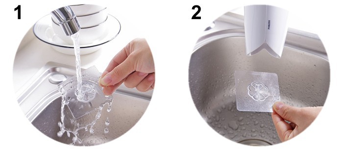 Clean and reuse clear adhevise wall hooks
