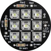 LED MR16 with 9 Piranha LEDs installed